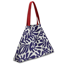 Load image into Gallery viewer, WHITE & BLUE Big Cotton Bag