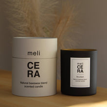 Load image into Gallery viewer, CLASSIC Black- beeswax blend scented candle meliCERA