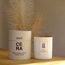 Load image into Gallery viewer, CLASSIC White 100% pure beeswax & soy blend,  scented candle meliCERA