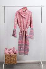 Load image into Gallery viewer, Cotton bathrobe/robe/kimono with patterns