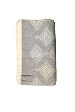 Load image into Gallery viewer, Cotton throw/light blanket Diamond - Double face