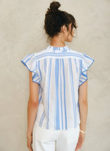 Load image into Gallery viewer, Alma Top - Blue stripe
