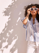 Load image into Gallery viewer, Alma Top - Blue stripe