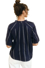 Load image into Gallery viewer, Palmer Cotton Top - Navy Blue