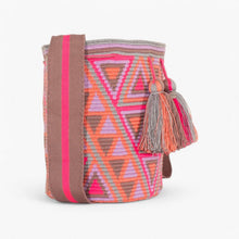 Load image into Gallery viewer, Geometric crossbody bag L | Pink sherbet