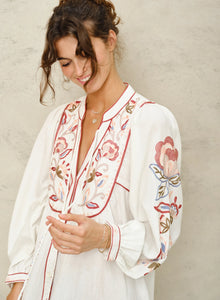 Lucia Tunic - Ivory/Rust