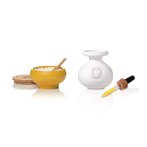 Ceramic set - Fleur de Sel (30g) & Premium Extra Virgin Olive Oil (80ml)
