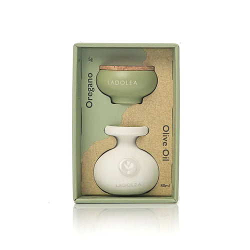 Ceramic set - Oregano (5g) & Premium Extra Virgin Olive Oil (80ml)