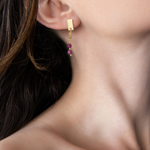 Double drop earrings 925°