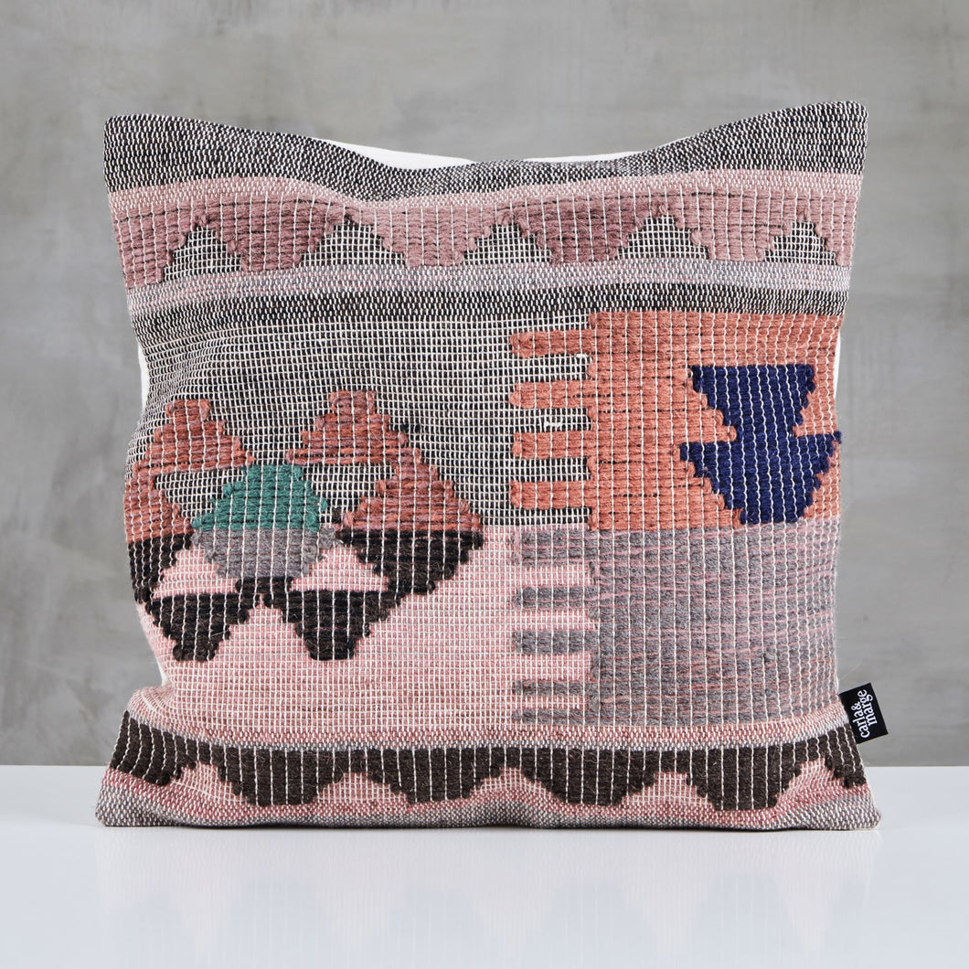 Boho handwoven cushion