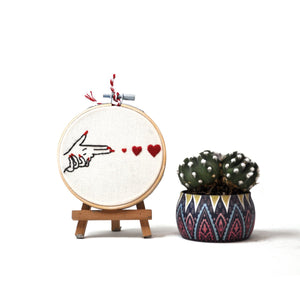 Embroidery hoops / LOVE