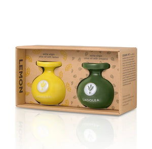 Extra Virgin Olive Oil infused with Lemon & Oregano - 2X80ml Carton