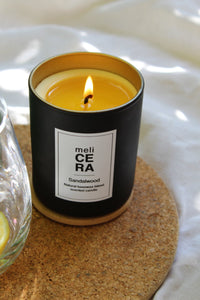 CLASSIC Black- beeswax blend scented candle meliCERA
