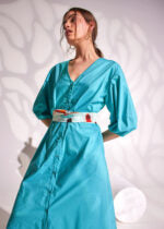 Load image into Gallery viewer, Fine Cotton Midi dress