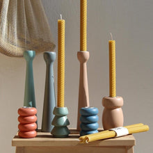 Load image into Gallery viewer, Natural beeswax candles-set of 2