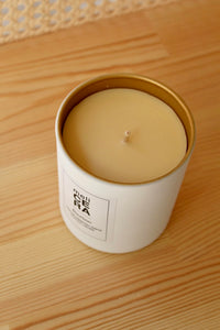 CLASSIC White 100% pure beeswax & soy blend,  scented candle meliCERA