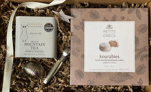 "Kourabies" Greek Coffee-Greek Shortbread Cookies
